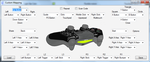 DS4Tool Options - dualshock 4 controller on pc